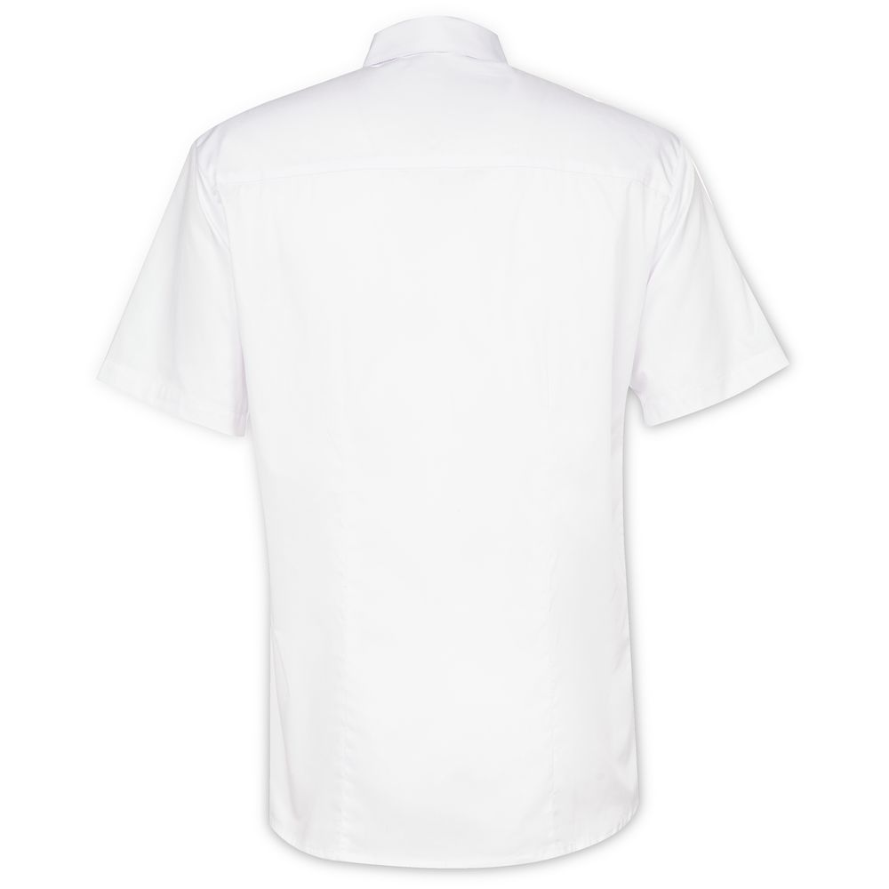 Рубашка мужская с коротким рукавом Collar, белая, размер 68; 182