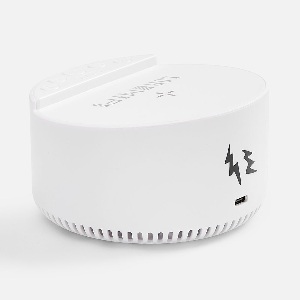 Bluetooth-колонка с беспроводной зарядкой relaxTime, белая