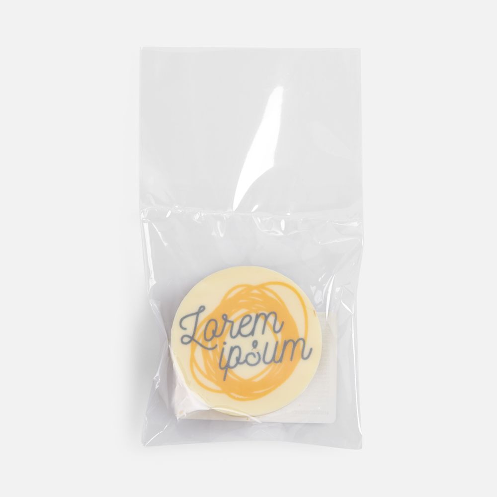 Печенье Dream White в белом шоколаде, круг