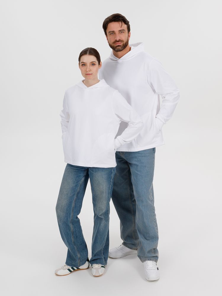 Худи унисекс Morfiss, белое, размер XS/S