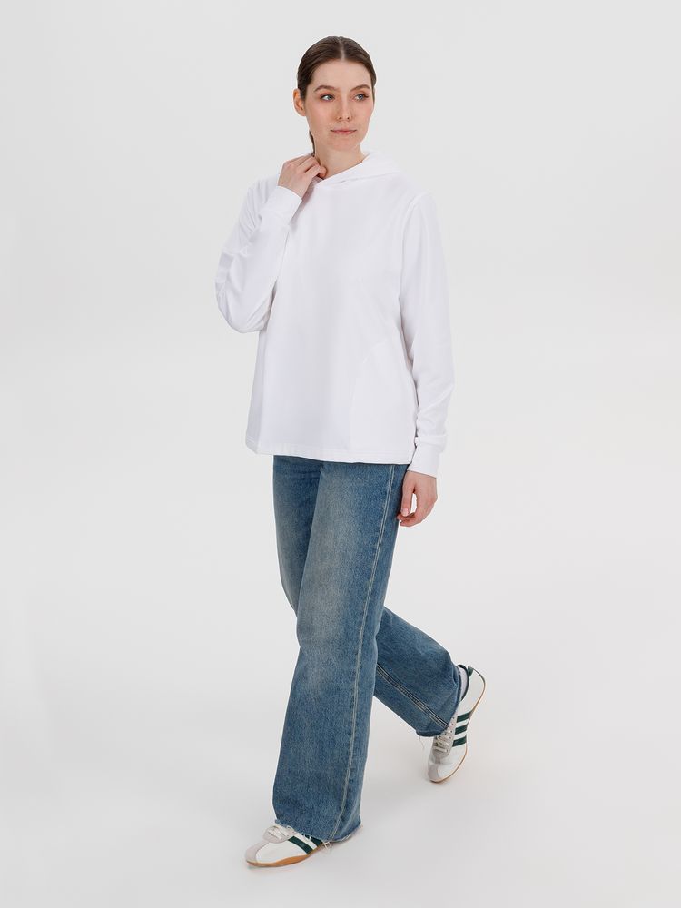 Худи унисекс Morfiss, белое, размер XS/S