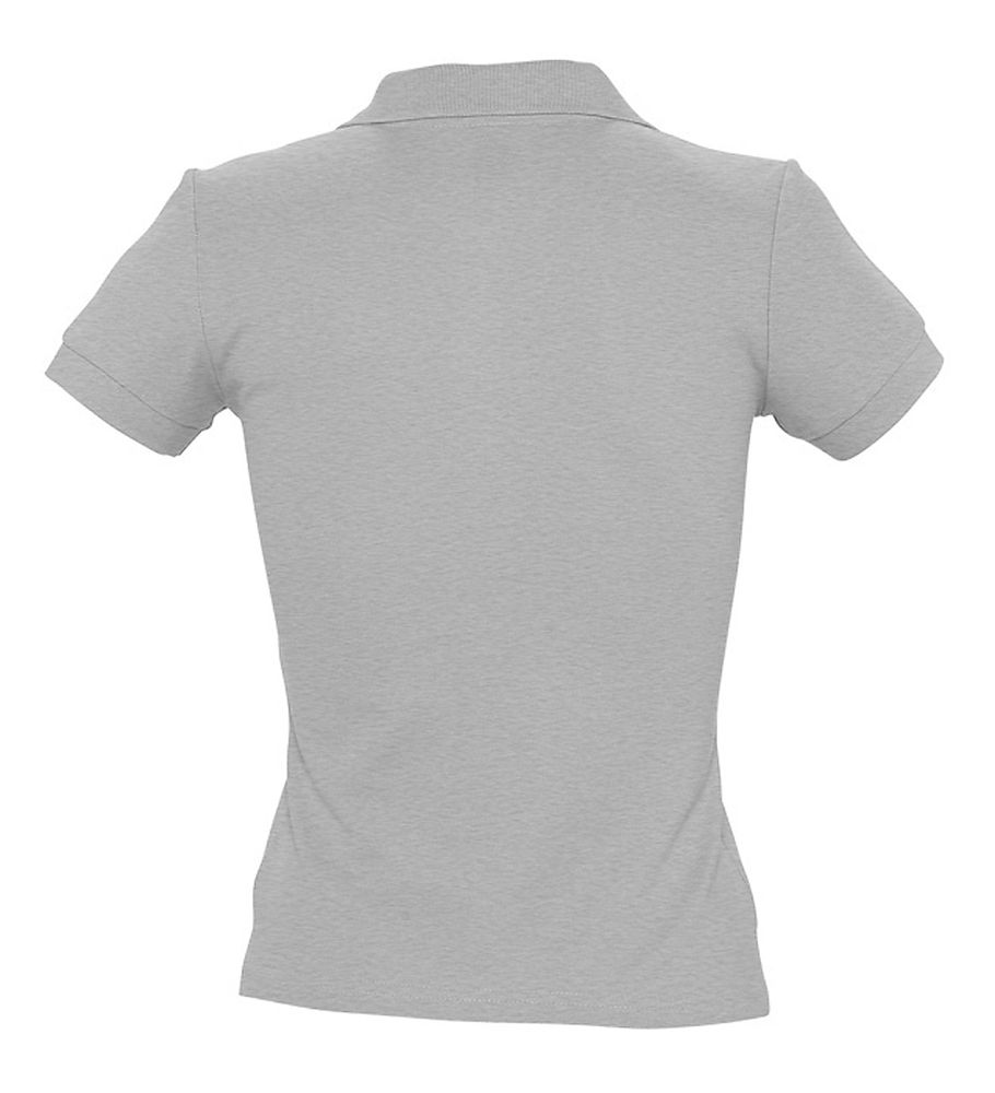 Рубашка поло женская People 210 серый меланж, размер XL
