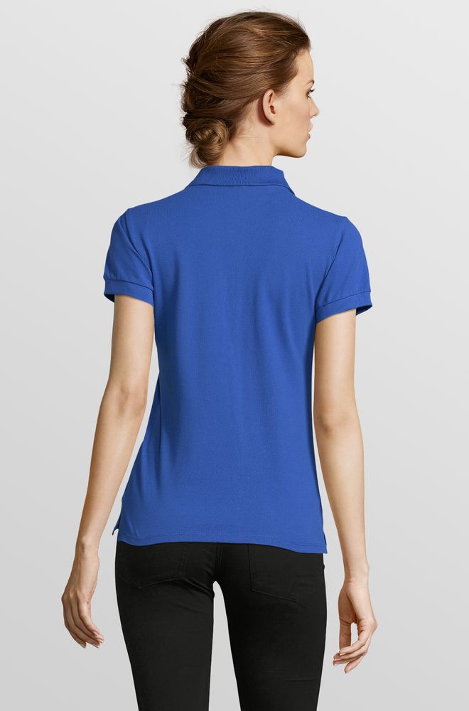 Рубашка поло женская People 210 ярко-синяя (royal), размер M