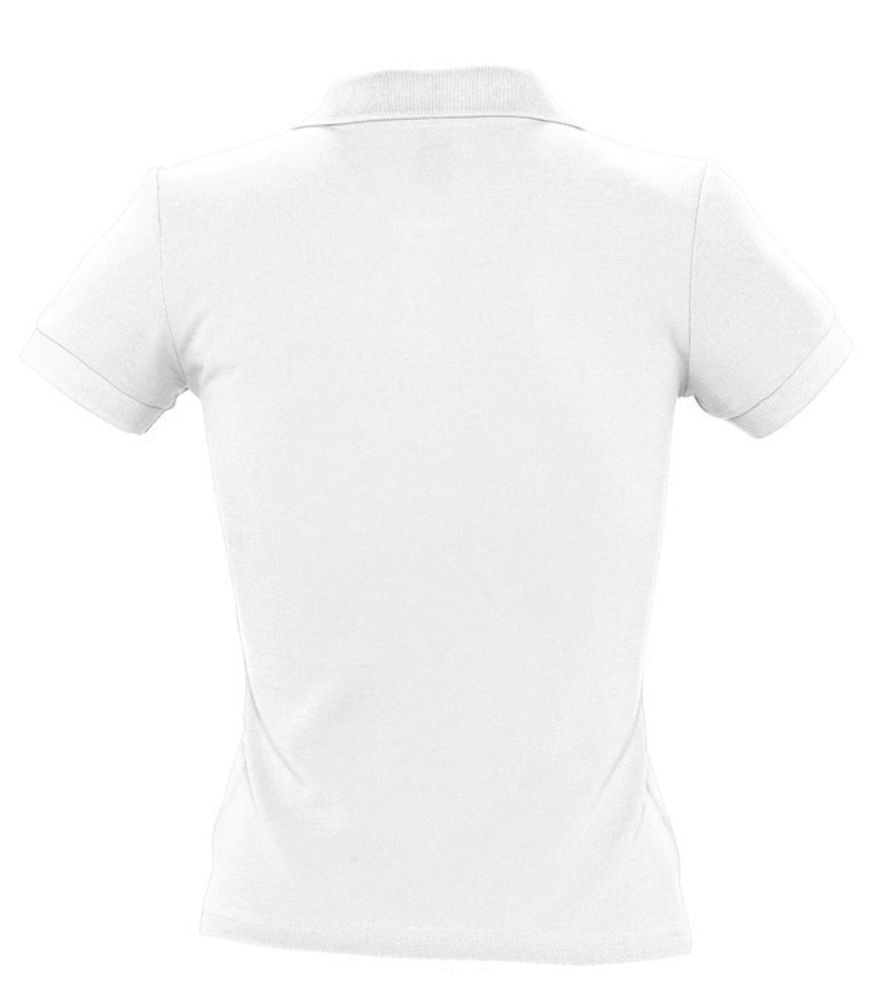 Рубашка поло женская People 210 белая, размер L