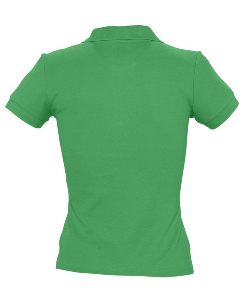 Рубашка поло женская People 210 ярко-зеленая, размер L