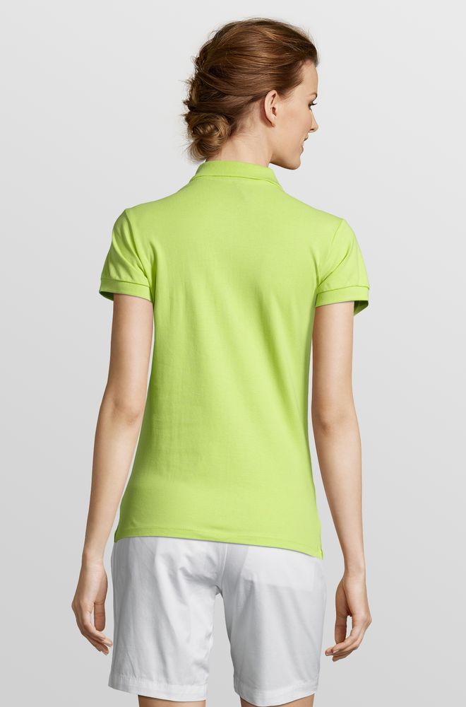 Рубашка поло женская People 210 "зеленое яблоко", размер L