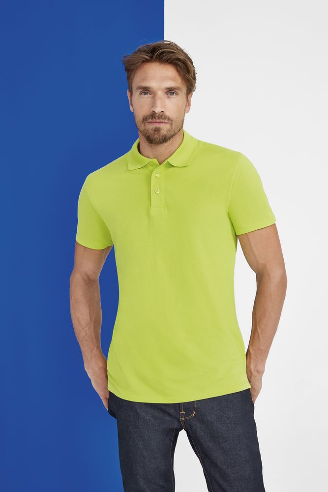 Рубашка поло мужская Spring 210 желтая, размер XL