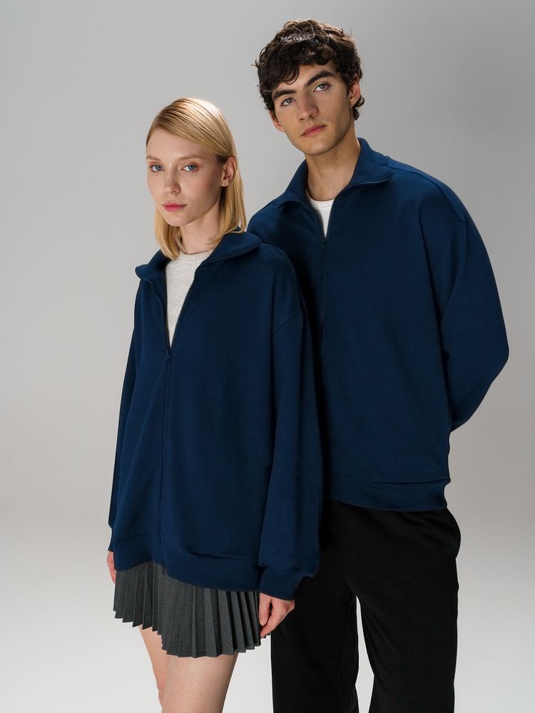 Толстовка унисекс Neofit, темно-синяя, размер XS/S