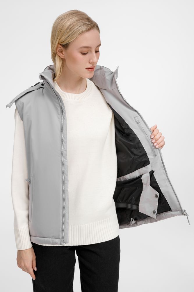 Жилет унисекс Sfera, светло-серый, размер S