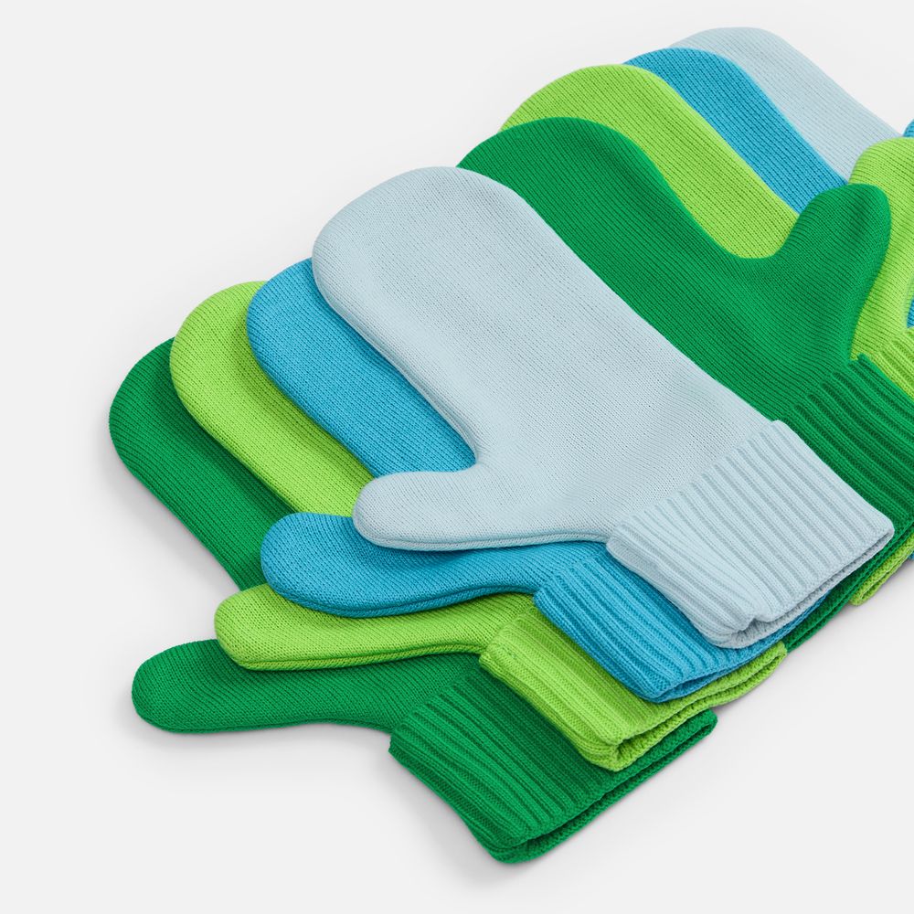 Варежки Yong, ярко-голубые, размер L/XL