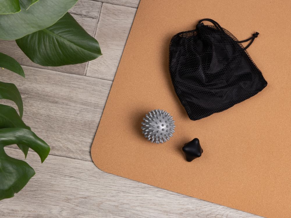 Набор массажных мячей для MФР Relaxify, черный с серым