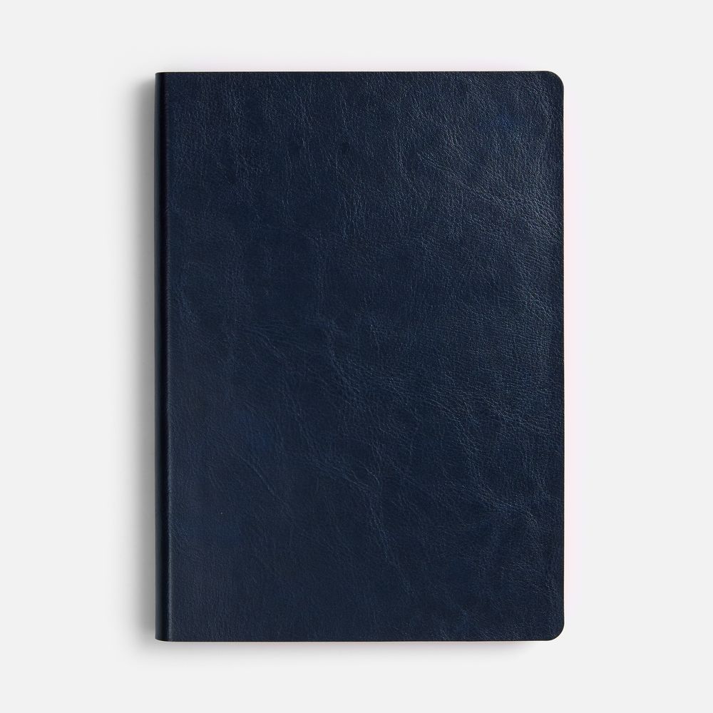 Ежедневник Doppio, недатированный, синий с оранжевым