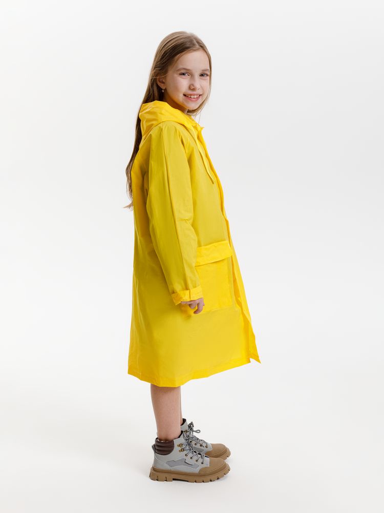 Дождевик детский RainDrop Kids, желтый, 12 лет (рост 142-152)