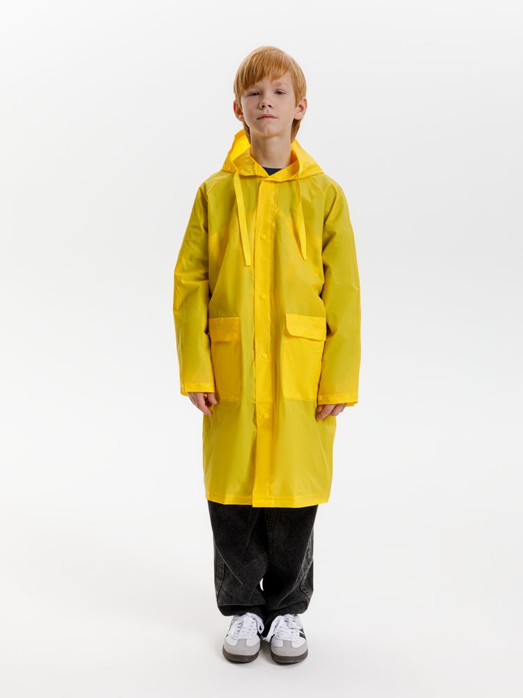 Дождевик детский RainDrop Kids, желтый, 12 лет (рост 142-152)