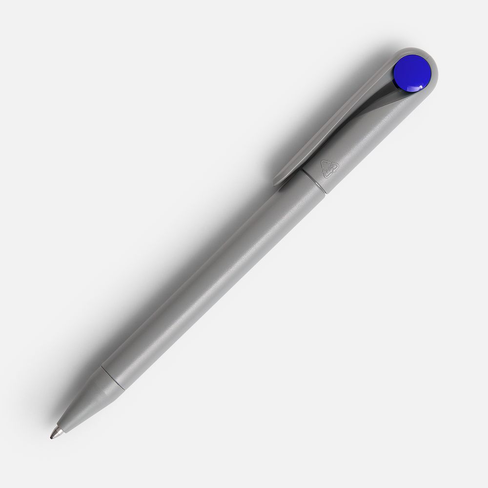 Ручка шариковая Prodir DS1 TMM Dot, серая с синим