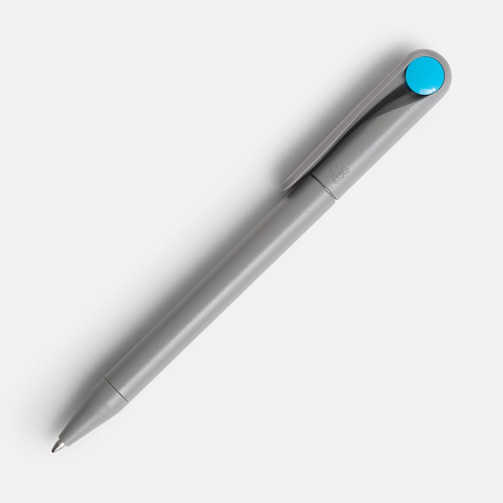 Ручка шариковая Prodir DS1 TMM Dot, серая с голубым