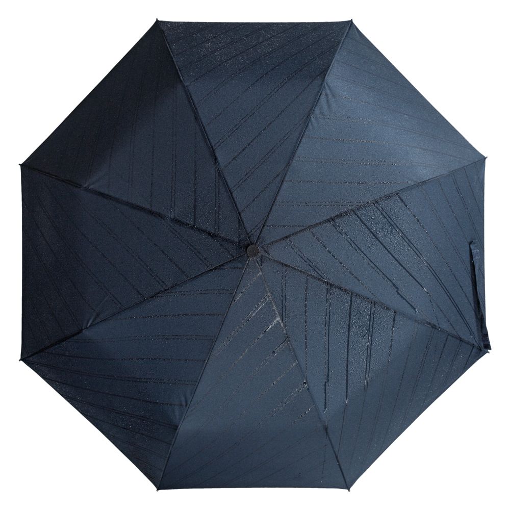 Складной зонт Magic с проявляющимся рисунком, темно-синий, уценка