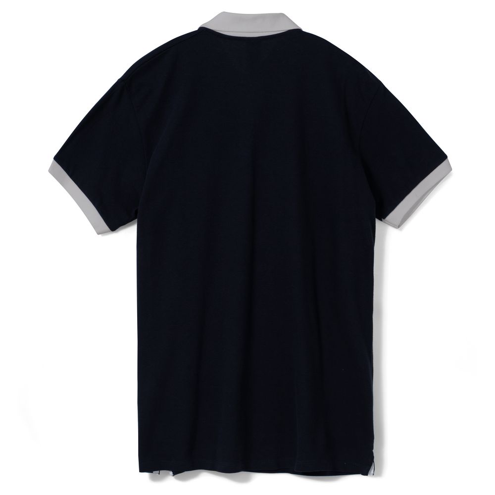 Рубашка поло Prince 190 черная с серым, размер M