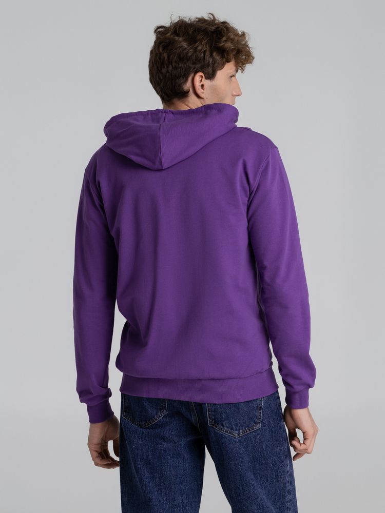 Толстовка на молнии с капюшоном Unit Siverga, фиолетовая, размер XS