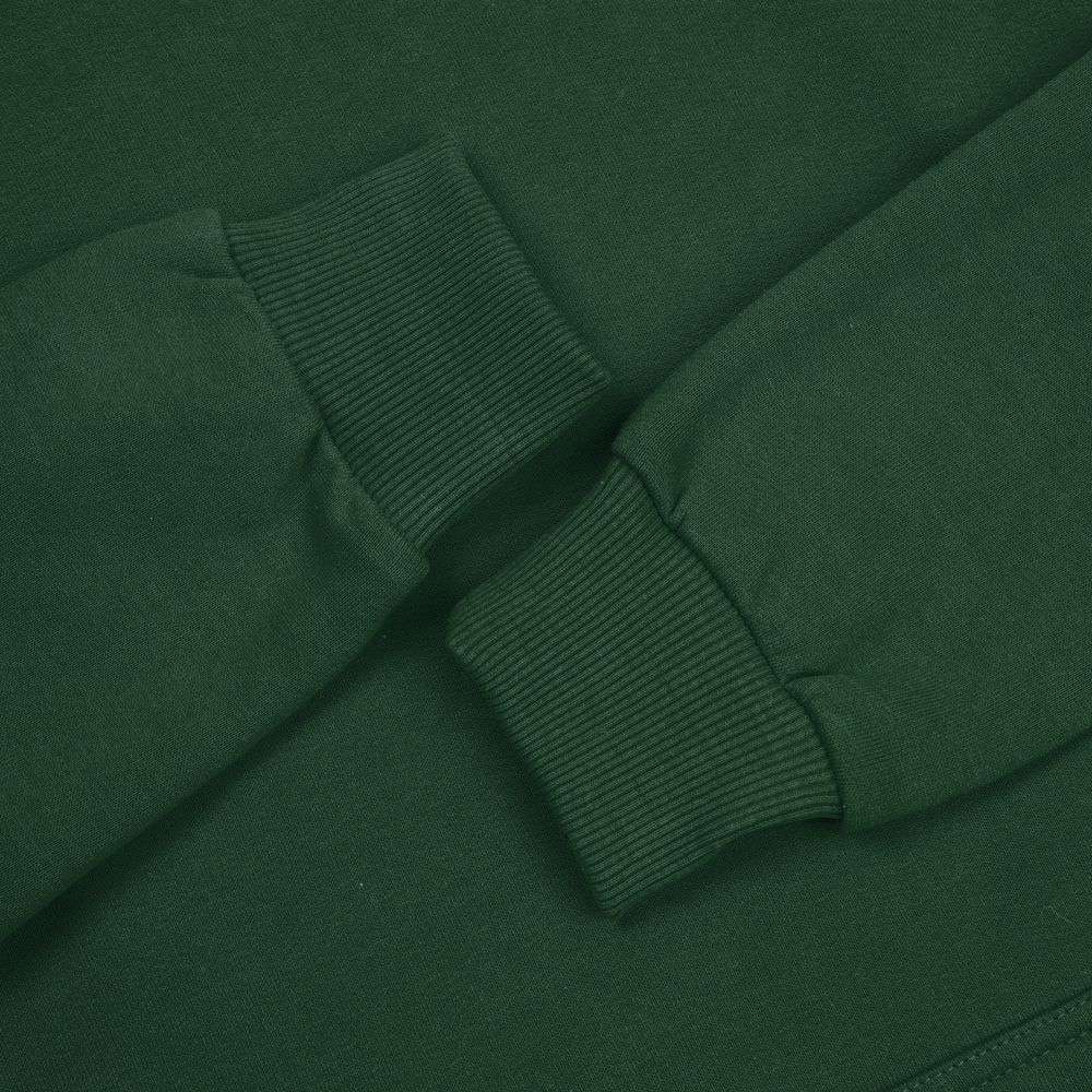 Толстовка с капюшоном Unit Kirenga Heavy темно-зеленая, размер 4XL