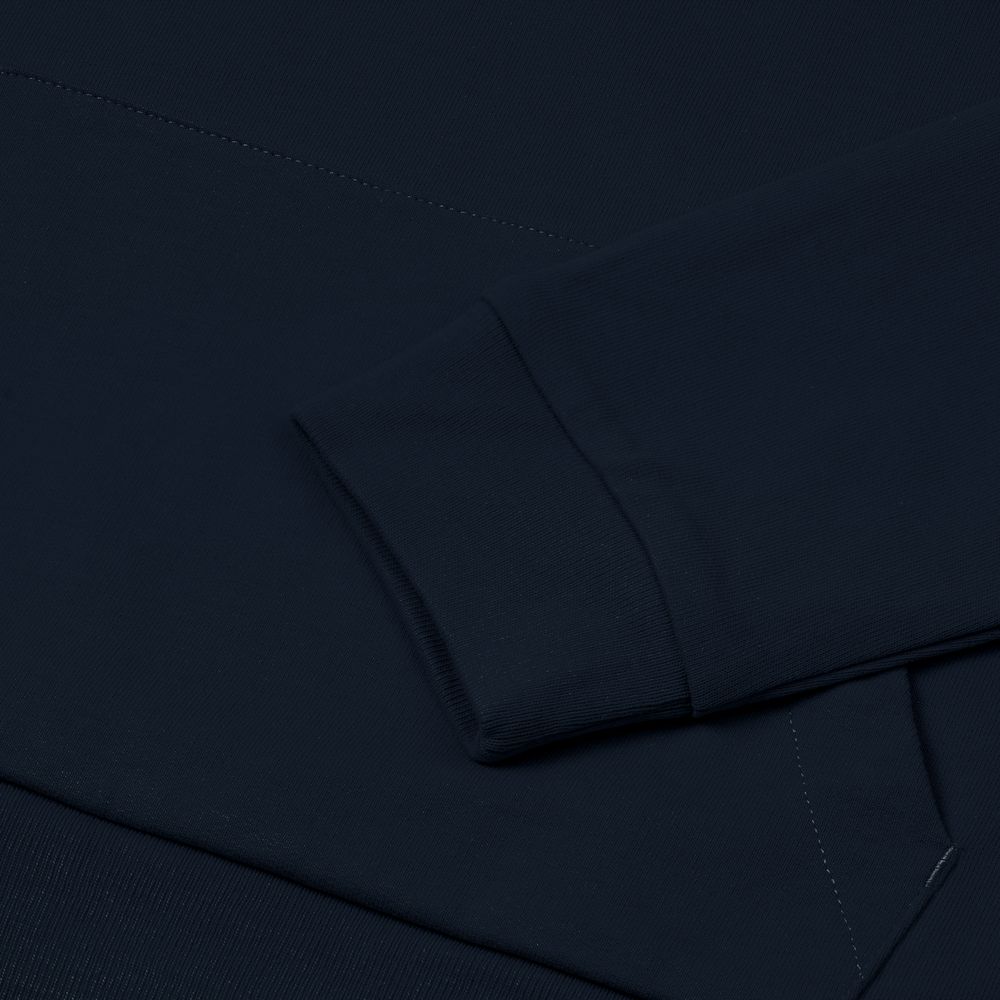Толстовка на молнии с капюшоном Unit Siverga Heavy темно-синяя, размер 4XL