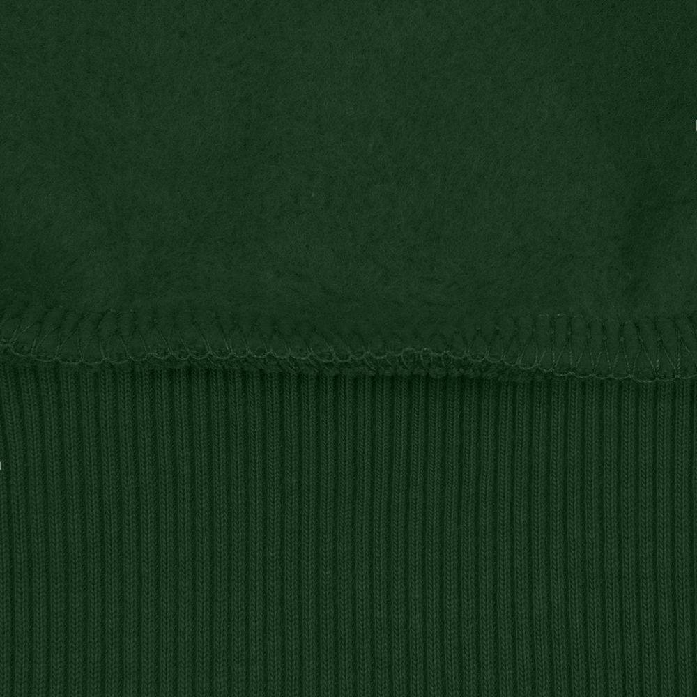 Толстовка с капюшоном на молнии Unit Siverga Heavy, темно-зеленая, размер L