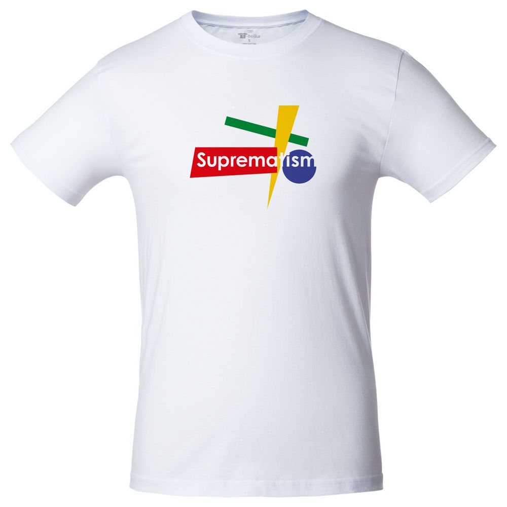 Футболка Suprematism, белая, размер XXL