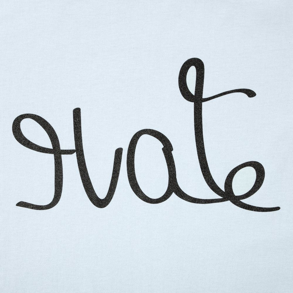 Футболка женская Hate-Love, голубая, размер L