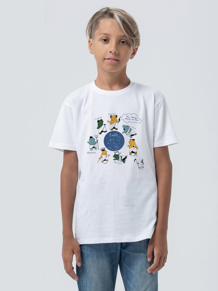 Футболка детская «Где Плутон?», белая, на рост 96-104 см (4 года)