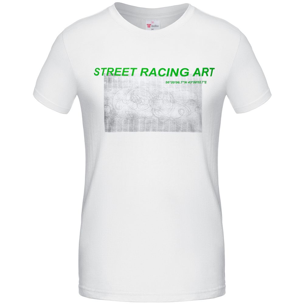 Футболка Street Racing Art, белая, размер L