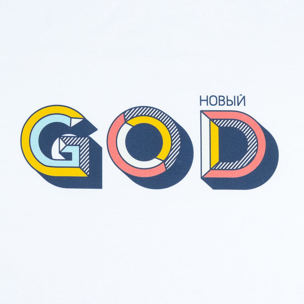 Футболка женская «Новый GOD», белая, размер S