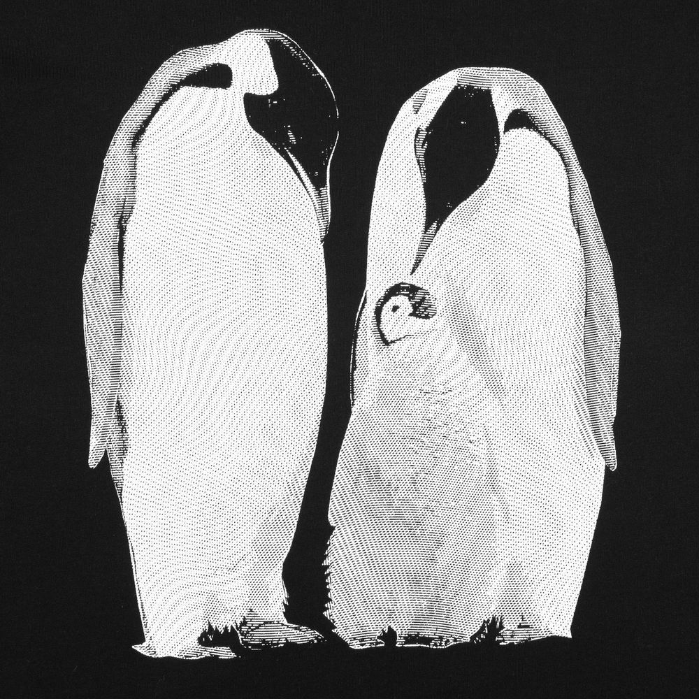 Футболка женская Like a Penguin, черная, размер S