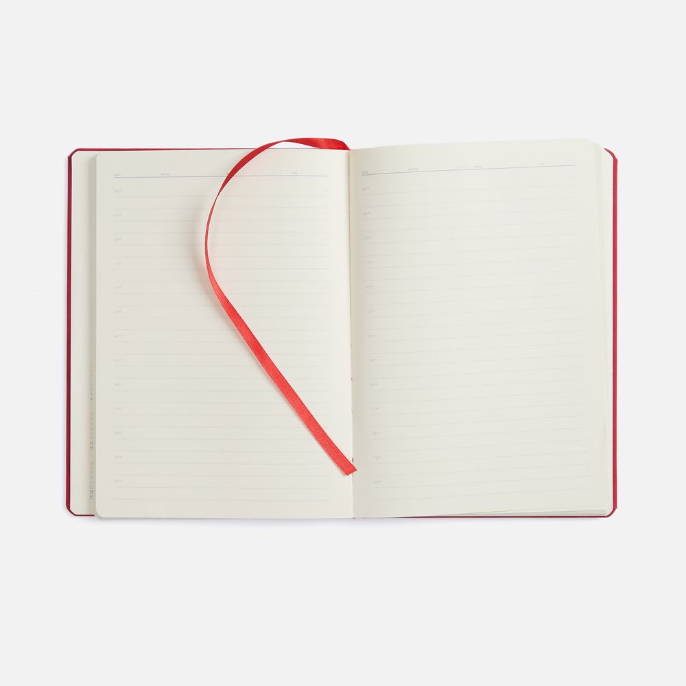 Ежедневник Urban Metal, недатированный, красный