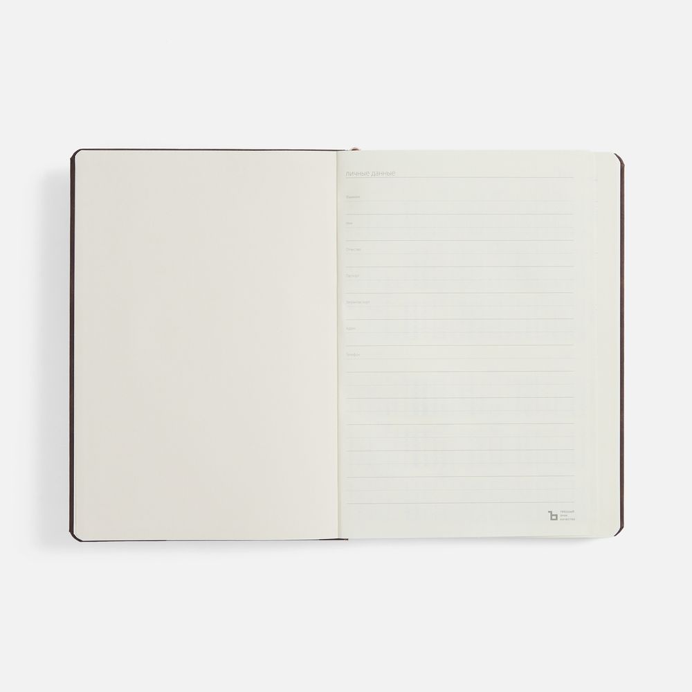 Ежедневник Urban Metal, недатированный, коричневый