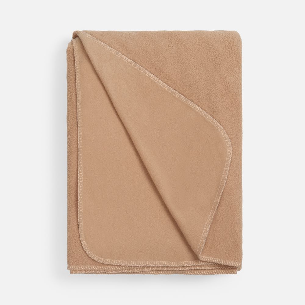 Флисовый плед Warm&Peace, бежевый