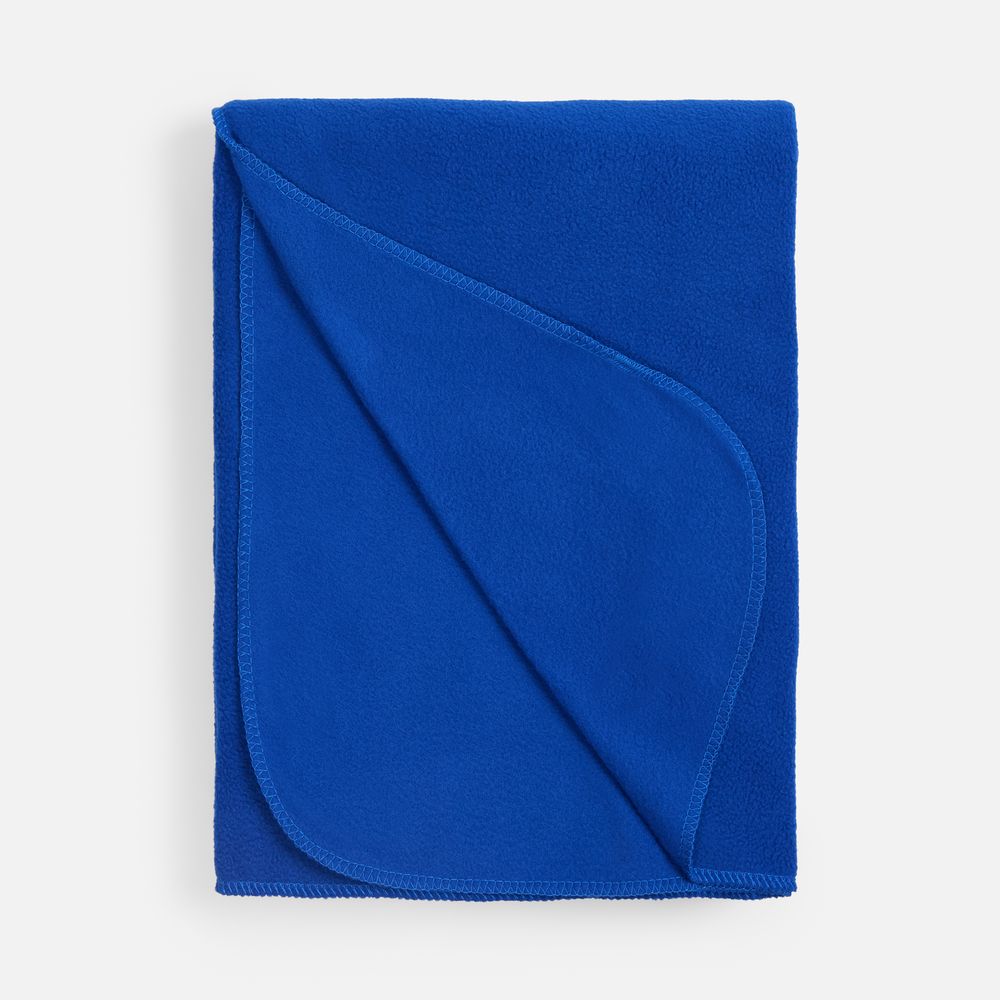 Флисовый плед Warm&Peace XL, ярко-синий