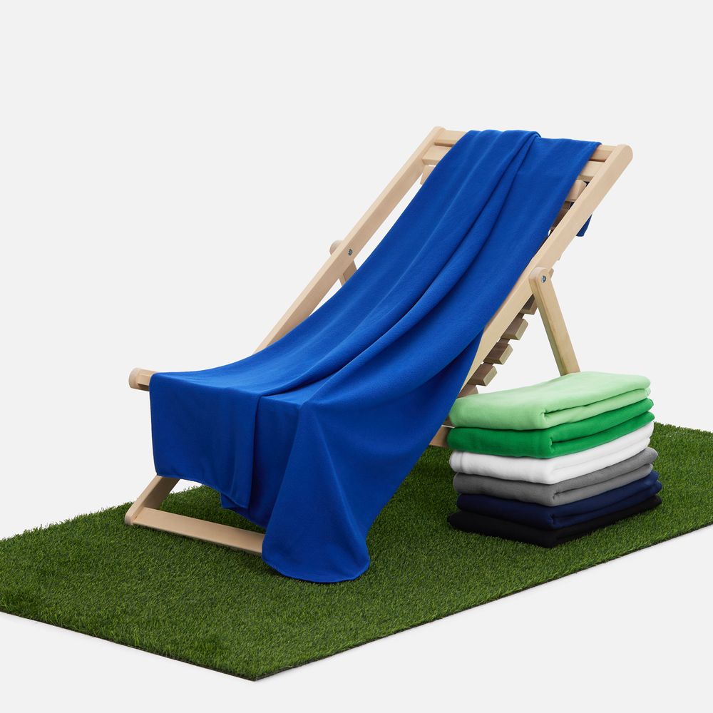 Флисовый плед Warm&Peace XL, ярко-синий