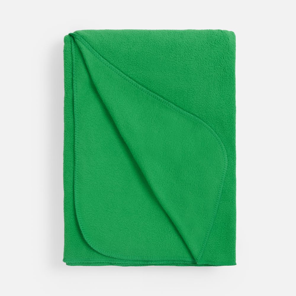 Флисовый плед Warm&Peace, зеленый