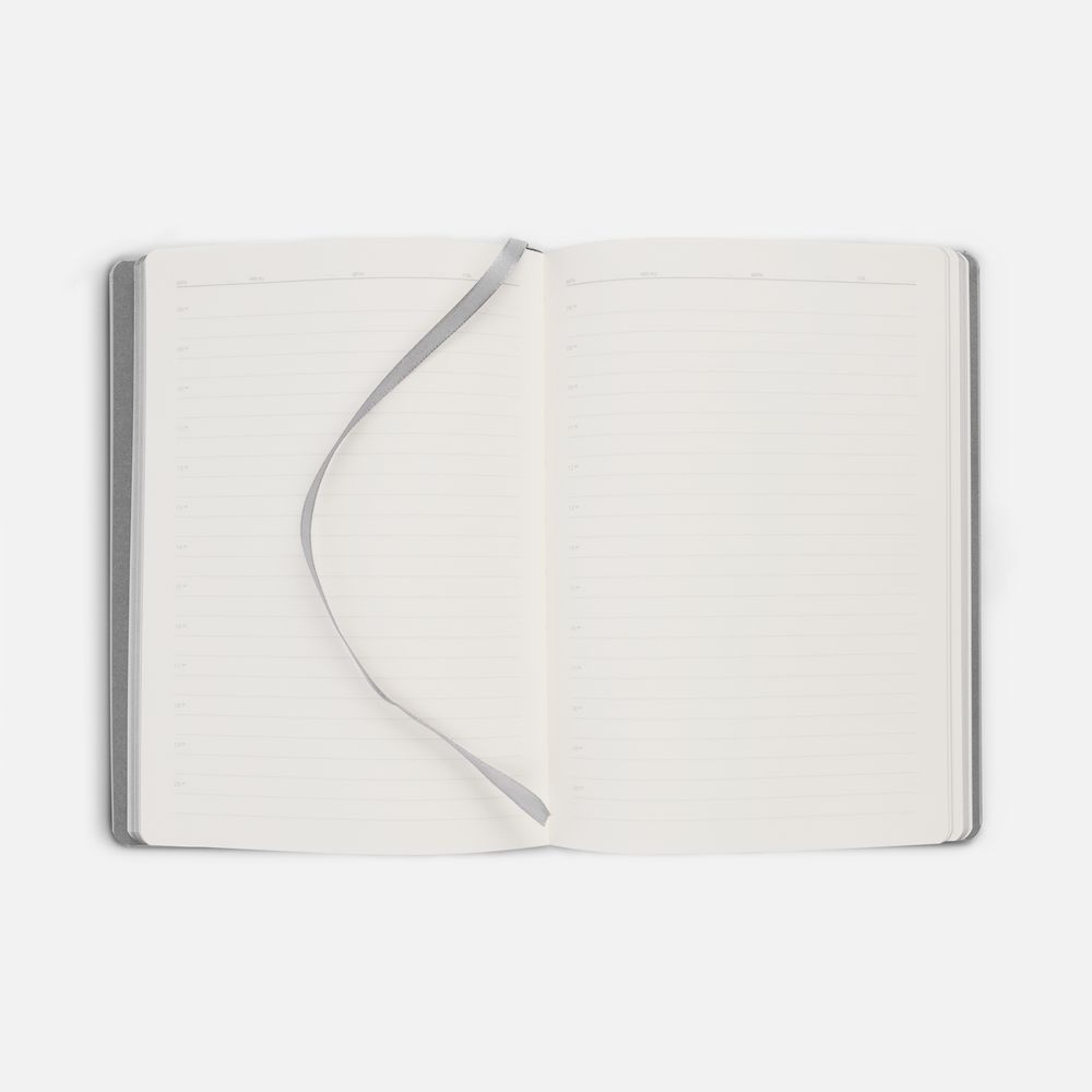 Ежедневник Shall, недатированный, серый