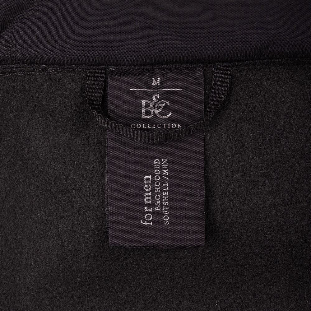Куртка мужская Hooded Softshell черная, размер M