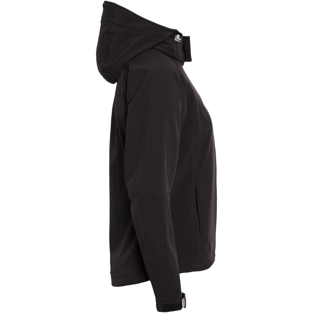 Куртка женская Hooded Softshell черная, размер XL