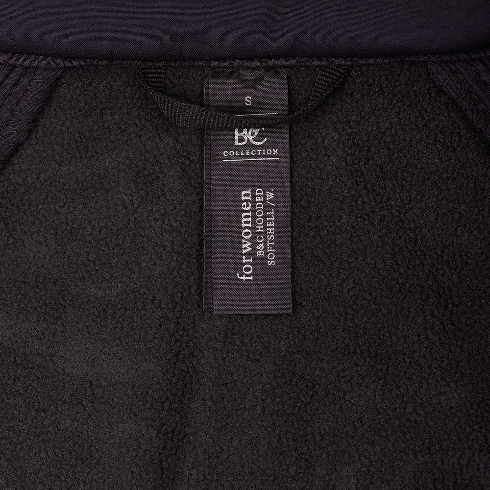 Куртка женская Hooded Softshell черная, размер XL