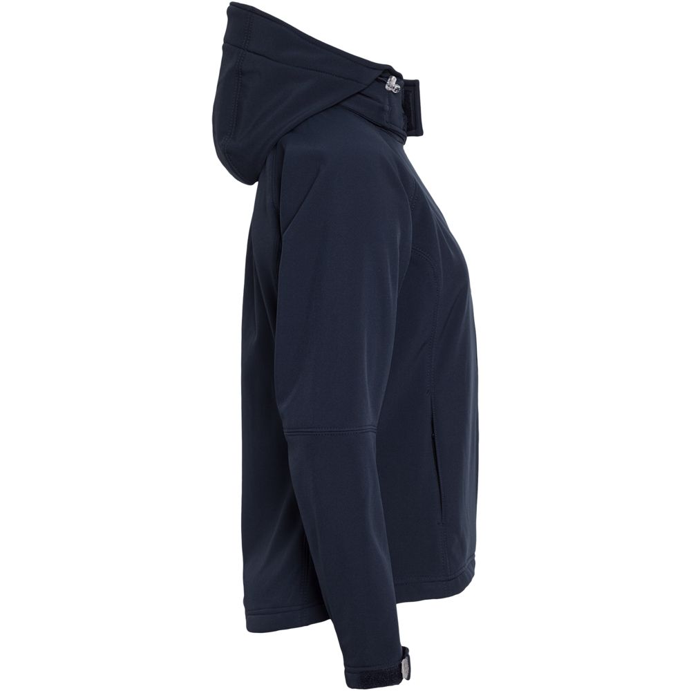 Куртка женская Hooded Softshell темно-синяя, размер L