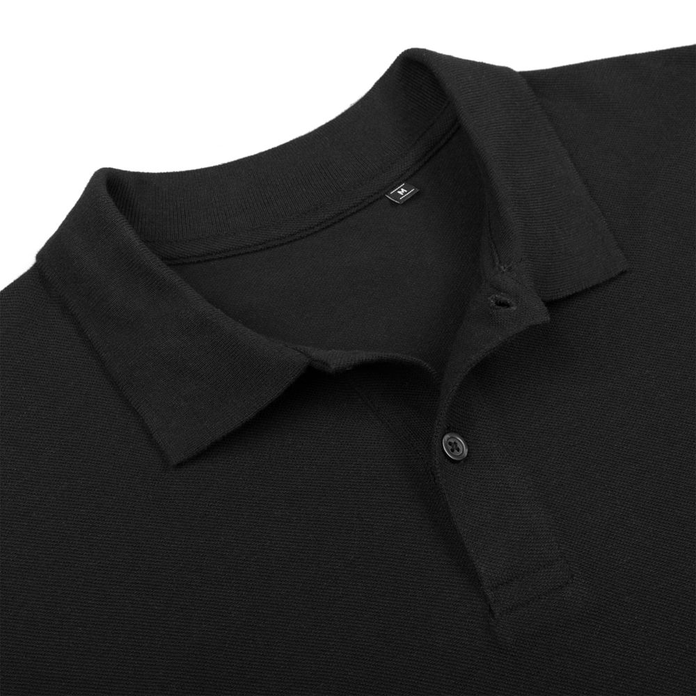Рубашка поло мужская Inspire черная, размер XL