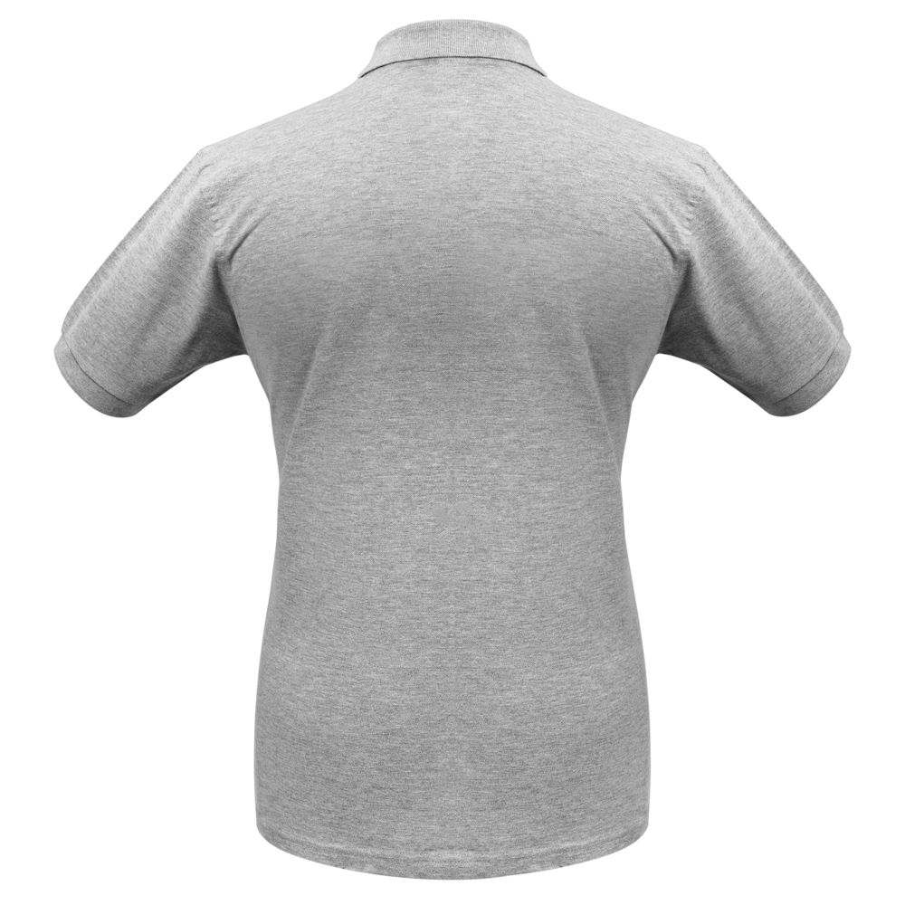 Рубашка поло Heavymill серый меланж, размер L