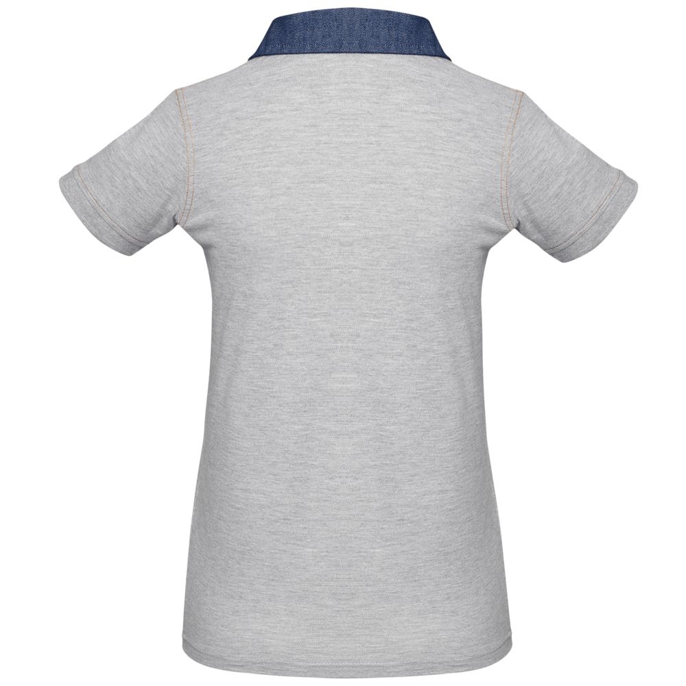 Рубашка поло женская DNM Forward серый меланж, размер S