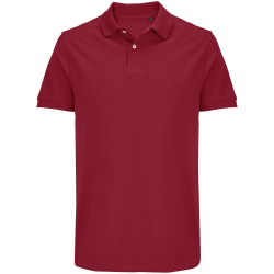 Рубашка поло унисекс Pacific, красная (бургунди), размер XXL