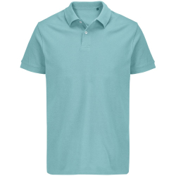 Рубашка поло унисекс Pacific, голубая (морская волна), размер S