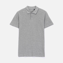 Рубашка поло унисекс Pulse, серый меланж, размер L