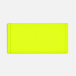 Лейбл из ПВХ Dzeta, XS, желтый неон